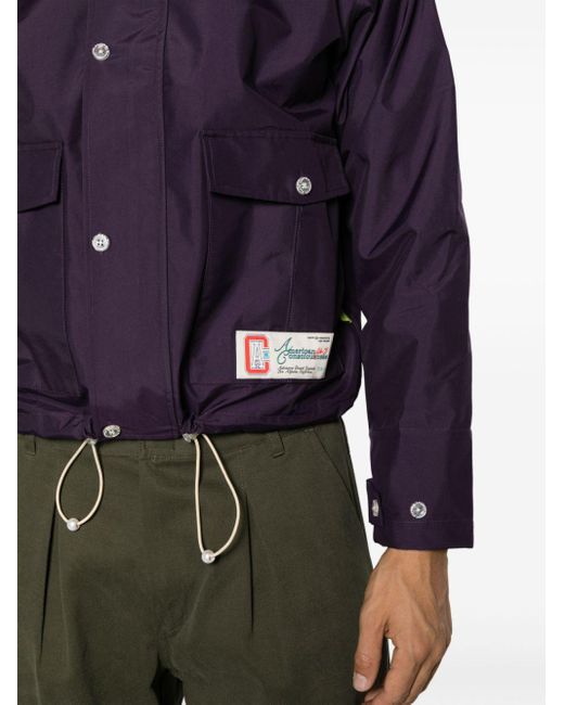 Advisory Board Crystals Peace Wadin Hemdjacke mit Print in Purple für Herren