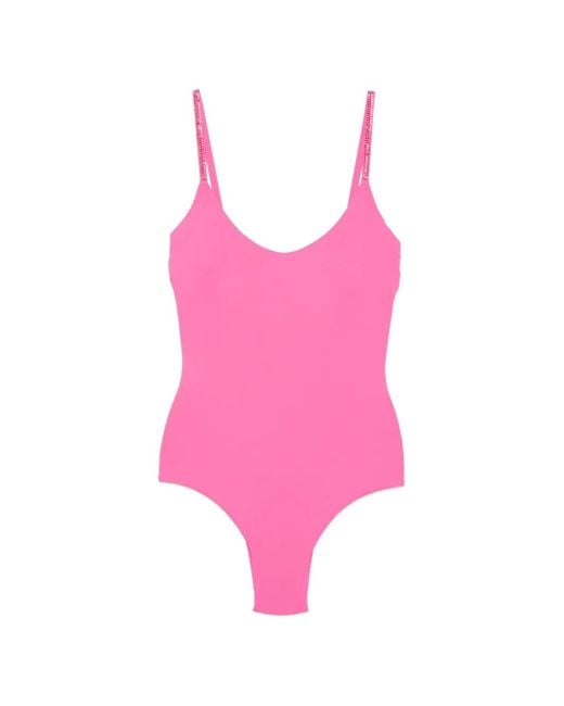 Fisico Pink Embellished Swimsuit
