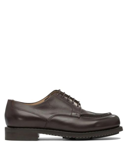 Paraboot Brown Chambord Leather Lace-Up Shoes for men