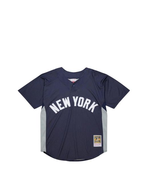 Mitchell & Ness Blue 2009 New York Yankees Number-Detai Top for men