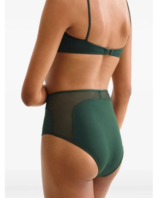 Slip Bikini Gloire A Vita Alta di Eres in Green