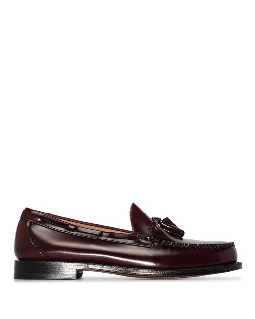 G.H.BASS Brown Weejuns Larkin Tassel Loafers for men