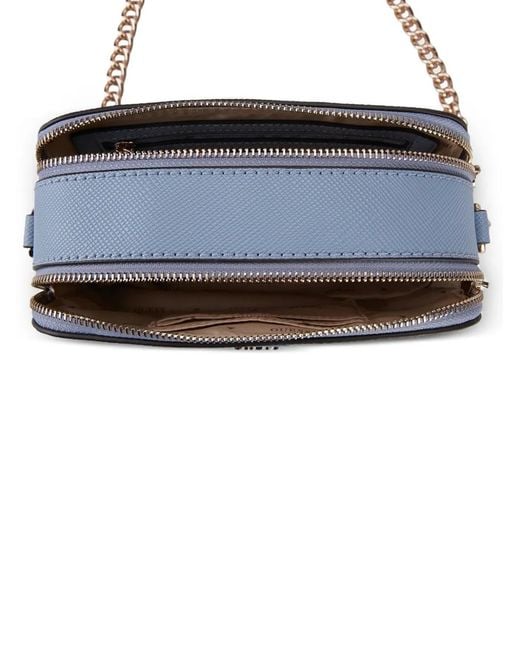 Guess Blue Mini Noelle Chain-Strap Cross Body Bag