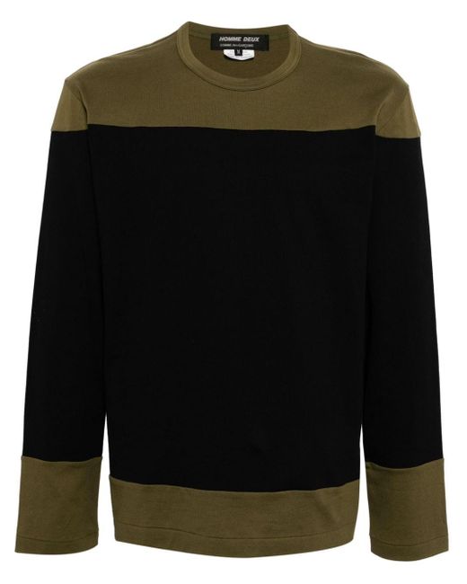 Camiseta con diseño colour block Comme des Garçons de hombre de color Black