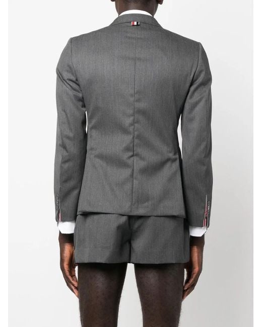 Thom Browne Black Single-Breasted Wool Blazer for men
