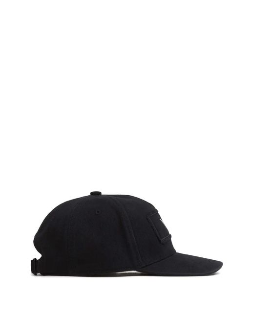 Y-3 Black Baseballkappe Mit Logo-Patch
