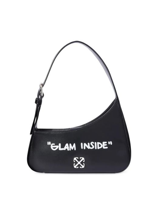 【Off-White】 Jitney Quote カメラ クロスボディ バッグ Off-White Medium Jitney Quote Shoulder Bag | Black | FARFETCH