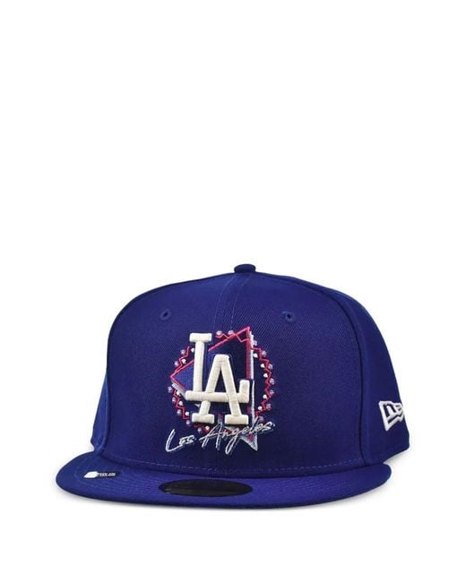 KTZ Blue Casquette 59Fifty Los Angeles Dodgers Glow