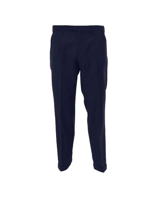 Briglia 1949 Blue Borgonuovos Turn-Up Trousers for men