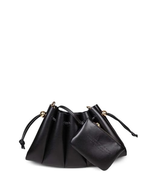 THEMOIRÈ Black Sac Cabas Calipso À Design Accordéon