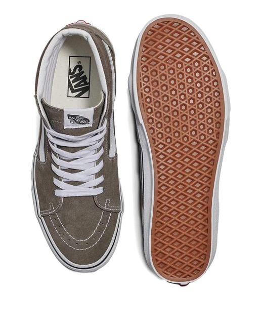 Vans Brown Color Theory High-Top Suede Sneakers for men