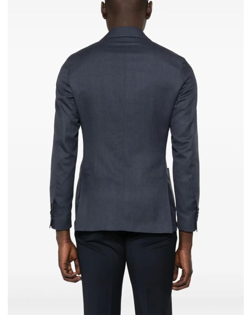 Blazer con doble botonadura Lardini de hombre de color Blue
