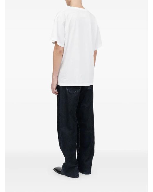 MM6 by Maison Martin Margiela White T-Shirt With Number Patch for men