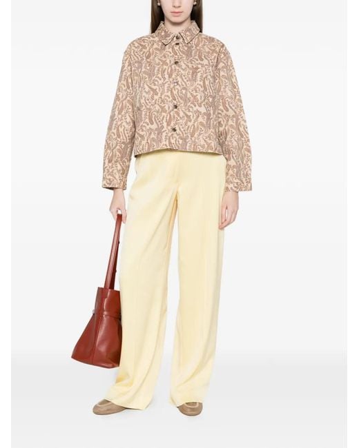 Ba&sh Natural Tullia Paisley Cotton Jacket