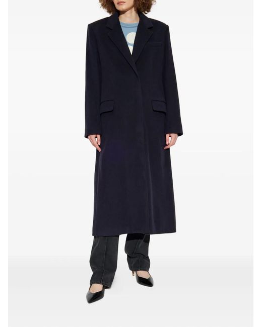 Isabel Marant Blue Virgin Wool Coat