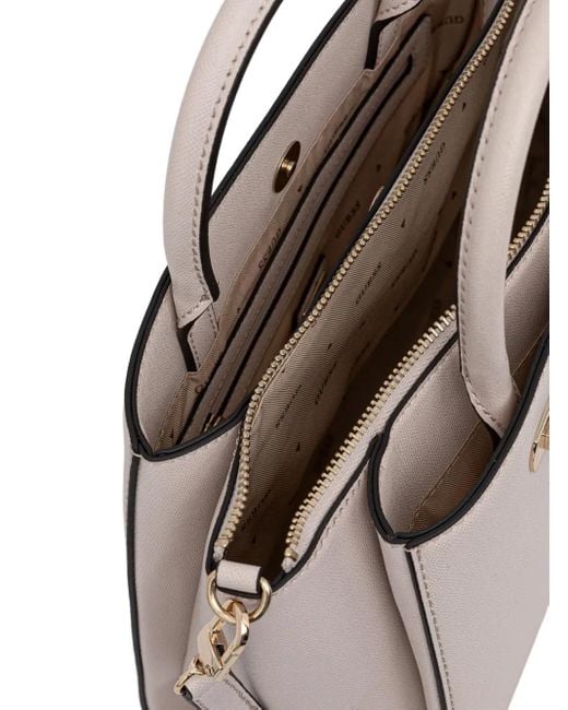 Guess Natural Mimina Tote Bag mit Logo-Schild