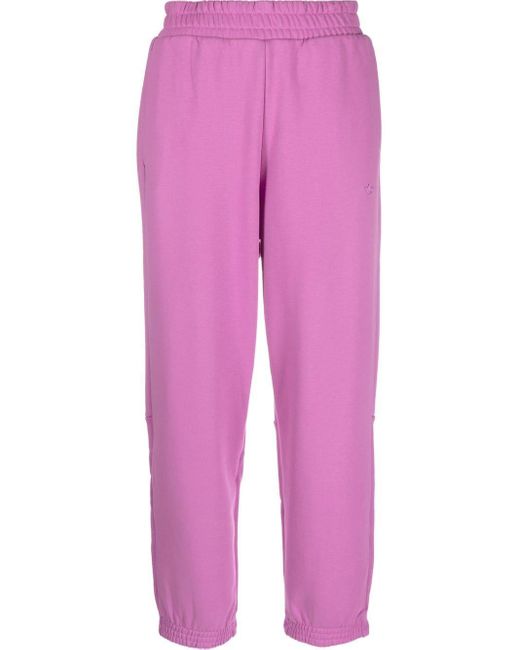 adidas Contempo Trefoil-logo Track Pants in Pink | Lyst