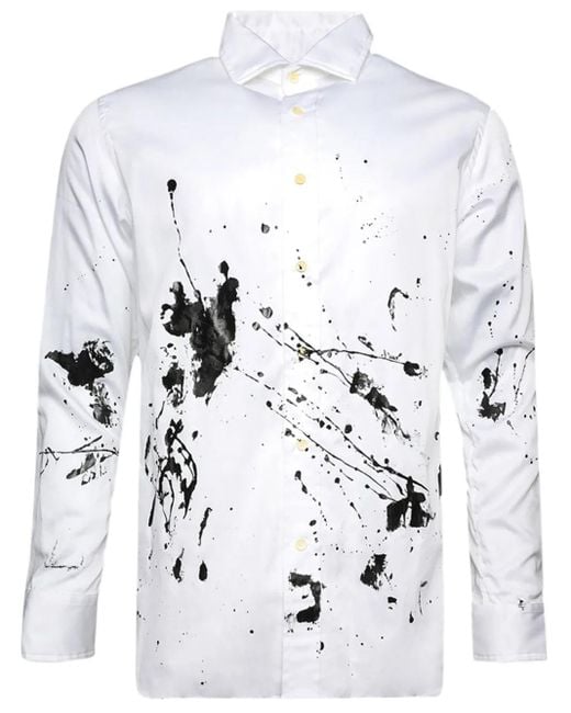 GALLERY DEPT. White Collins Cotton Shirt for men