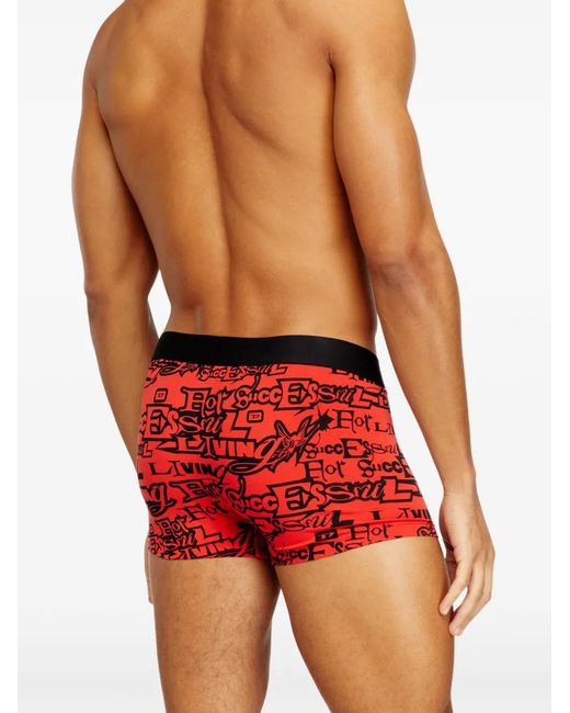 DIESEL Red Damien-D-Pop Boxer for men
