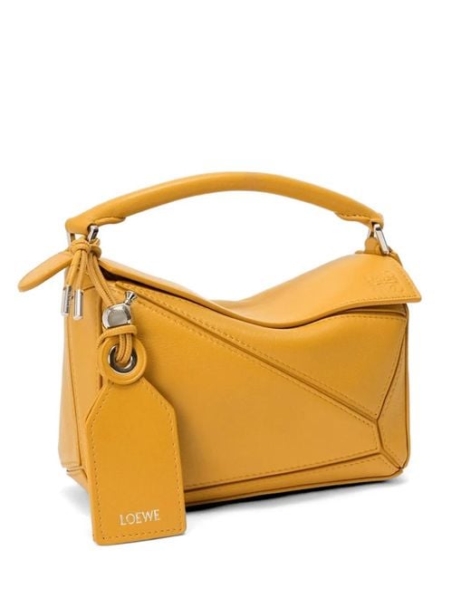 Loewe Metallic Featherlight Puzzle Panelled Leather Mini Bag