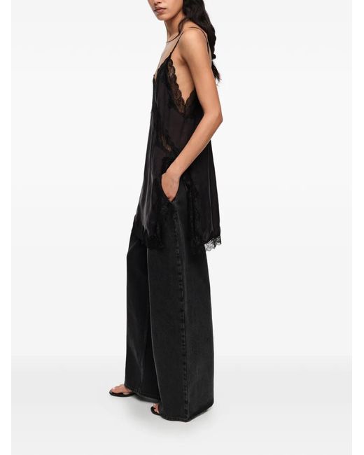 Bimba Y Lola Blue Wide-Leg Trousers