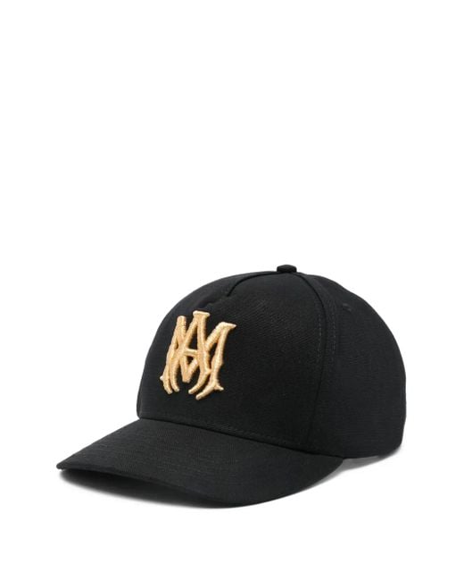 Amiri Black "Ma" Canvas Hat for men