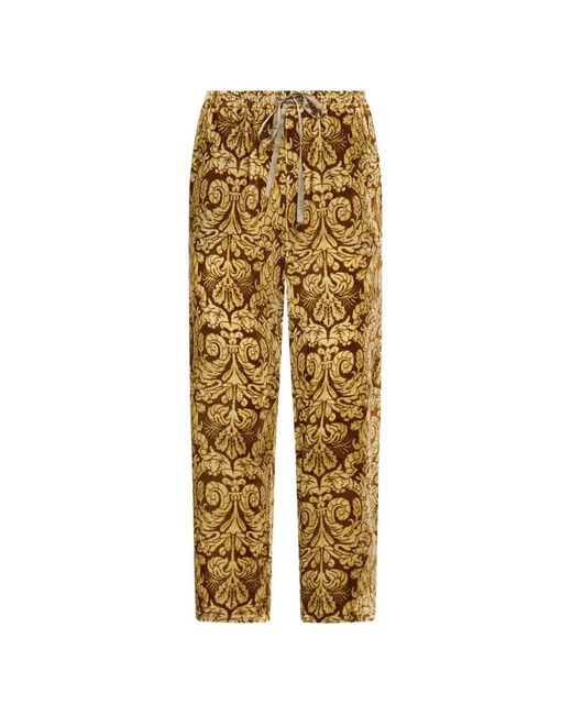 Pierre Louis Mascia Metallic Kanada Straight-Leg Trousers