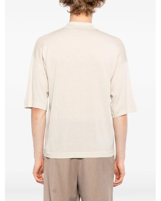 Barena White Chemise En Maille for men