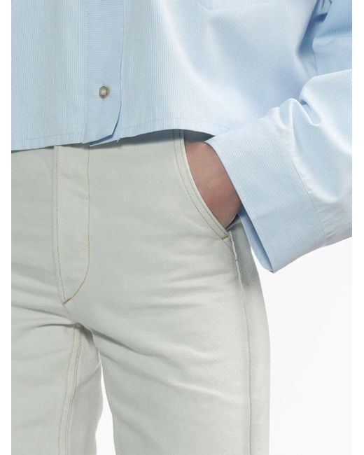 Maison Margiela Gray Knee-Length Denim Shorts