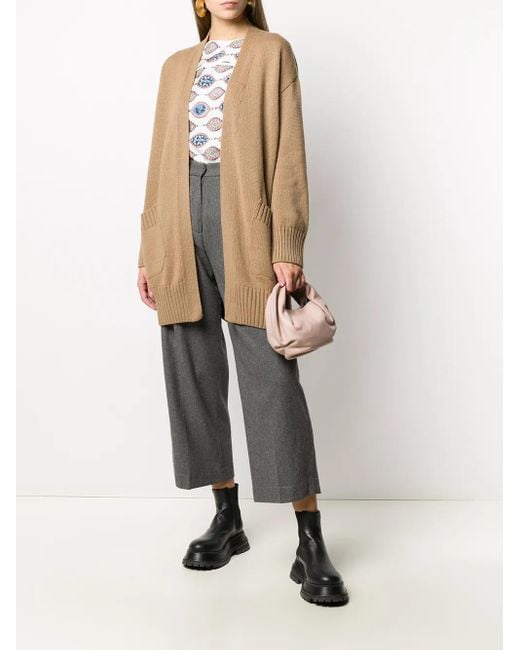 Jejia Gray High-Waisted Cropped Trousers
