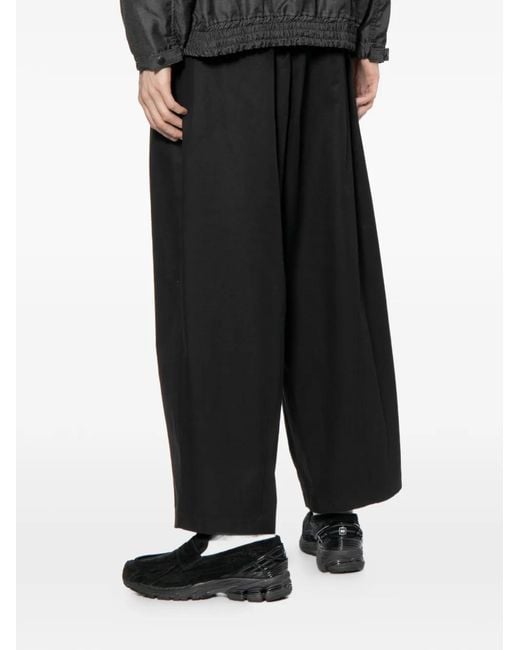 Comme des Garçons Black Cotton Wide-Leg Trousers for men