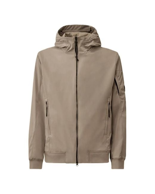 C P Company Gray C.P. Shell-R Hooded Lens Jacket for men
