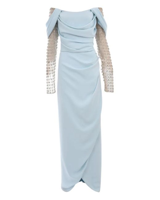 Costarellos Nandi Dress Blue