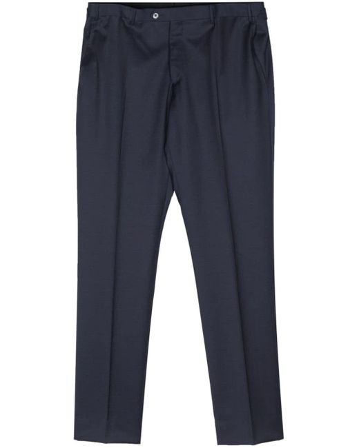 Corneliani Blue Mid-rise Tailored Trousers for men
