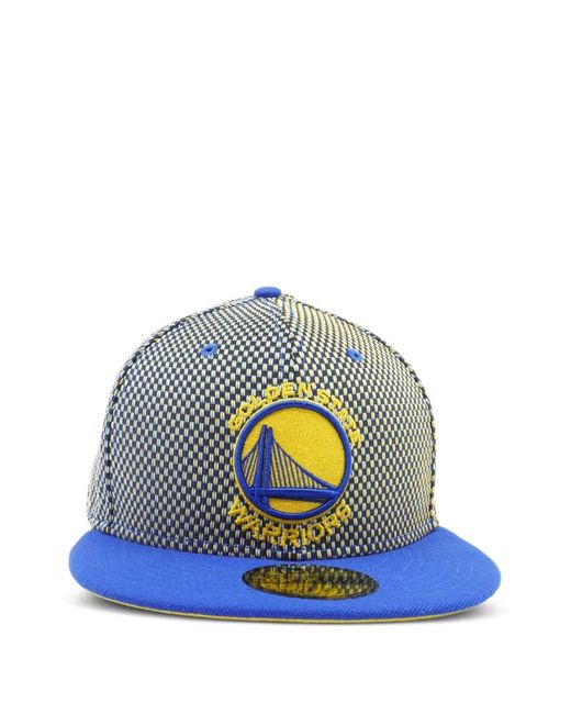 KTZ Blue 59Fifty Golden State Warriors Baseball Cap for men