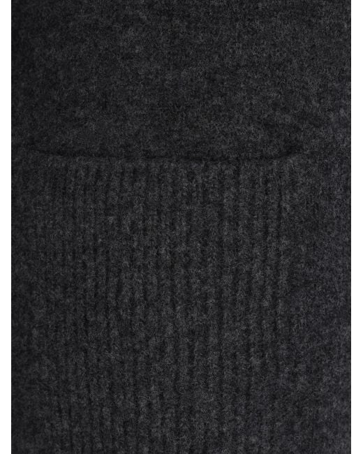 Yohji Yamamoto Black Pullover mit Reißverschluss