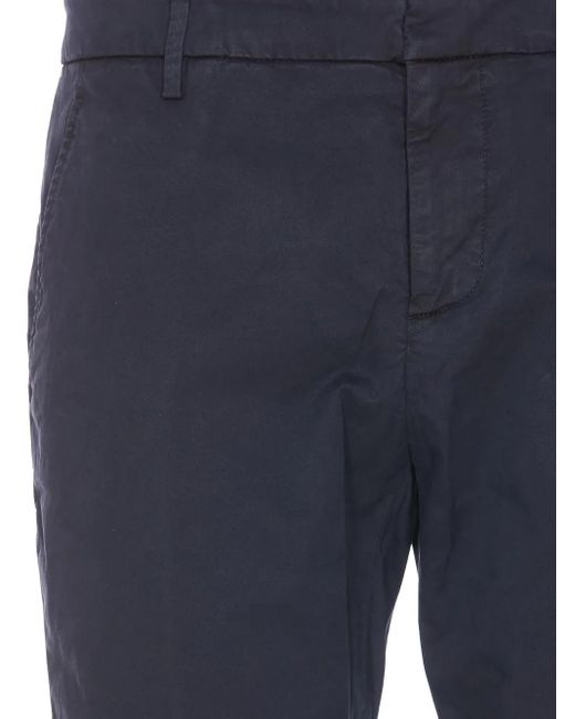 Dondup Blue Gaubert Trousers for men