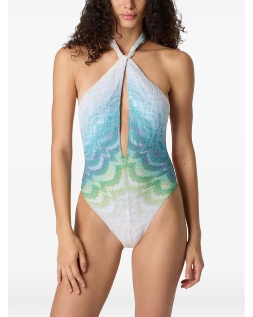 Missoni Blue One-Piece Swimsuit