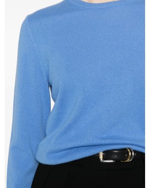 Bompard Blue Round-Neck Sweater