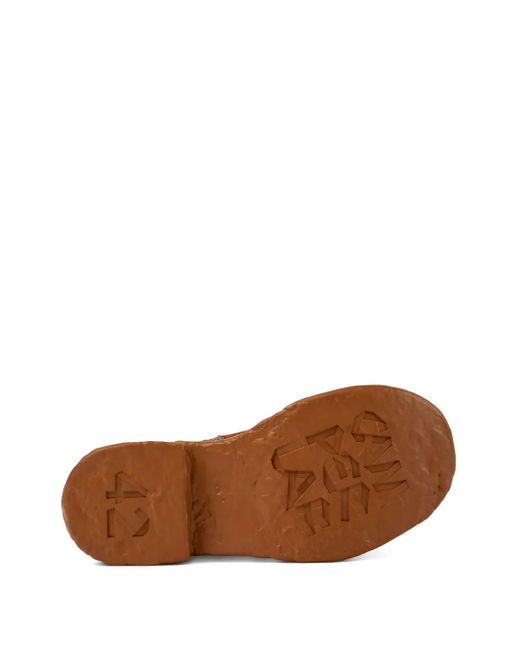 CAMPERLAB Vamonos Combat Boots Met Chunky Zool En Veters in het Brown