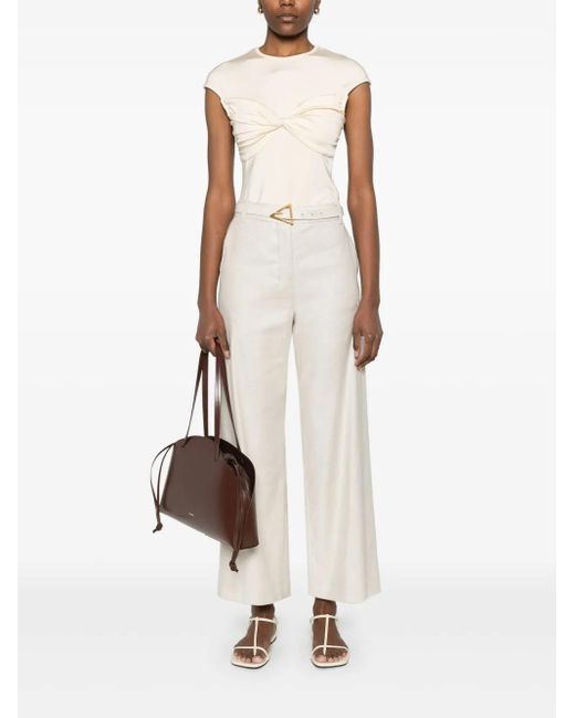Max Mara White Toby Trousers