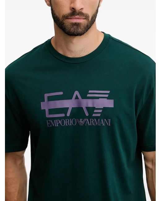 EA7 Green Logo T-Shirt for men