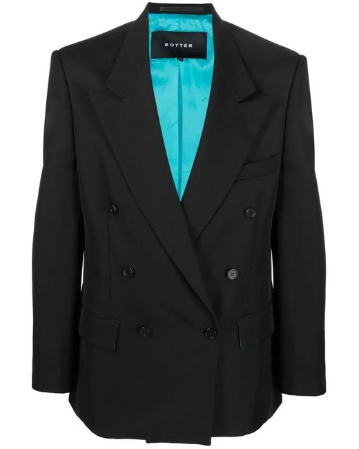 BOTTER Black Double-Breasted Blazer for men