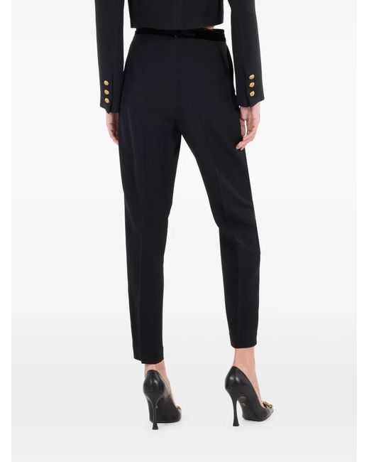 Roberto Cavalli Black Straight-Leg Trousers