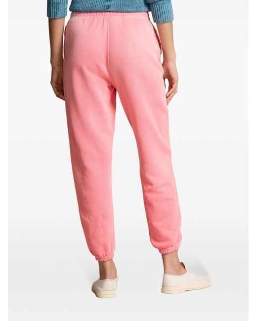 Pantalones de chándal con bordado Polo Pony Polo Ralph Lauren de color Pink