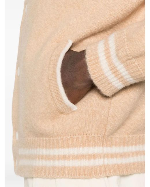 Laneus Natural Cashmere Bomber Jacket for men