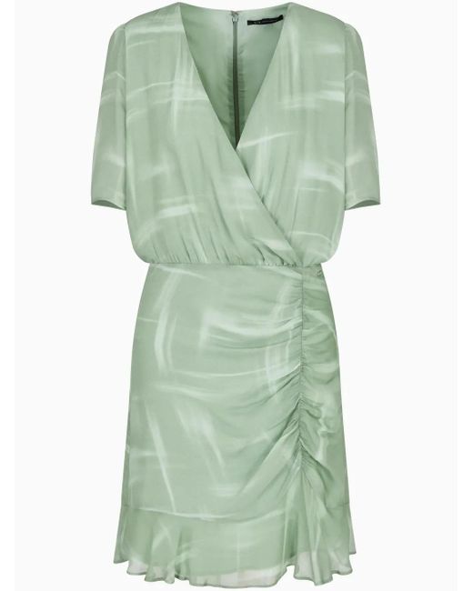 ARMANI EXCHANGE Vネックドレス Green