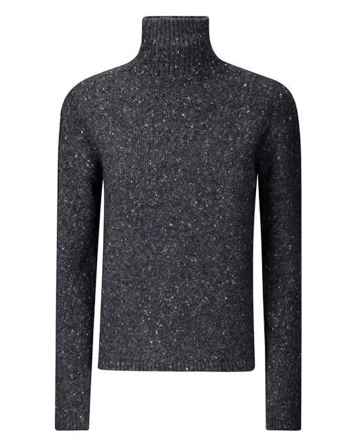 Hira Blue High-Neck Jumper