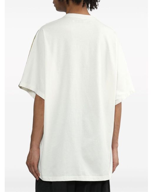 Camiseta con motivo tie-dye Julius de hombre de color White