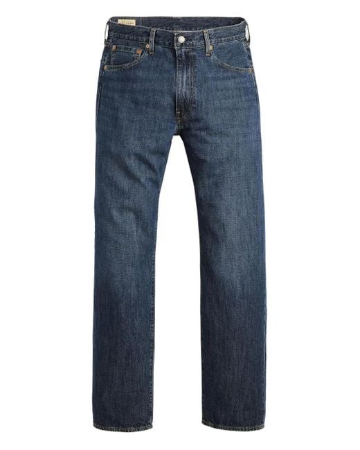 Levi's Men's Blue 555 Relaxed-Straight Jeans